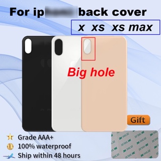 Iphone X Xs Xs Max 後蓋大孔蓋原裝質量後殼玻璃 Xs Max 後蓋玻璃更換