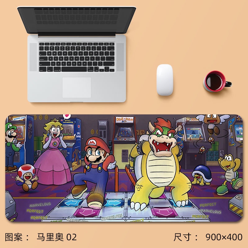 Switch Mario 超級瑪利歐 滑鼠墊 動漫 遊戲鍵盤墊 卡通桌墊 辦公桌墊
