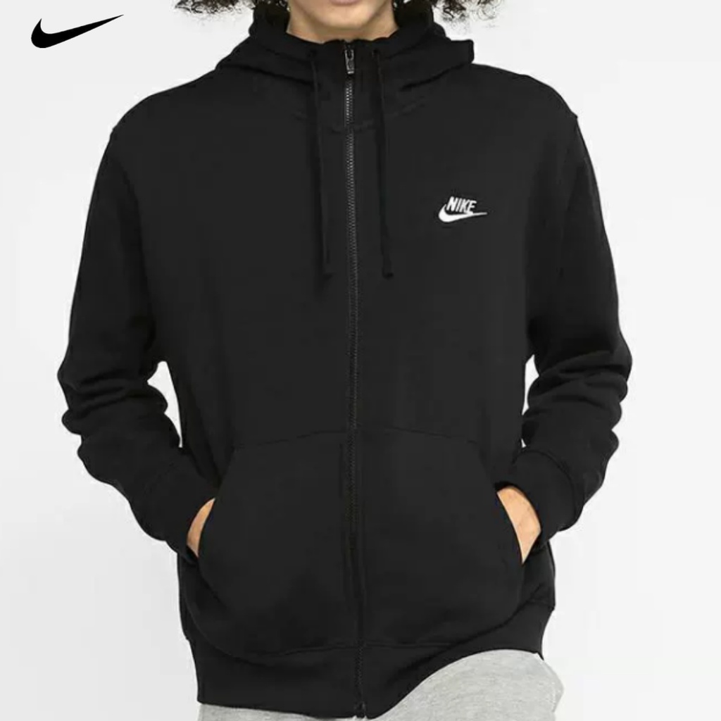 耐吉 Nike NSW CLUB FLEECE 男士開衫加厚保暖刺繡標誌連帽外套 BV2646