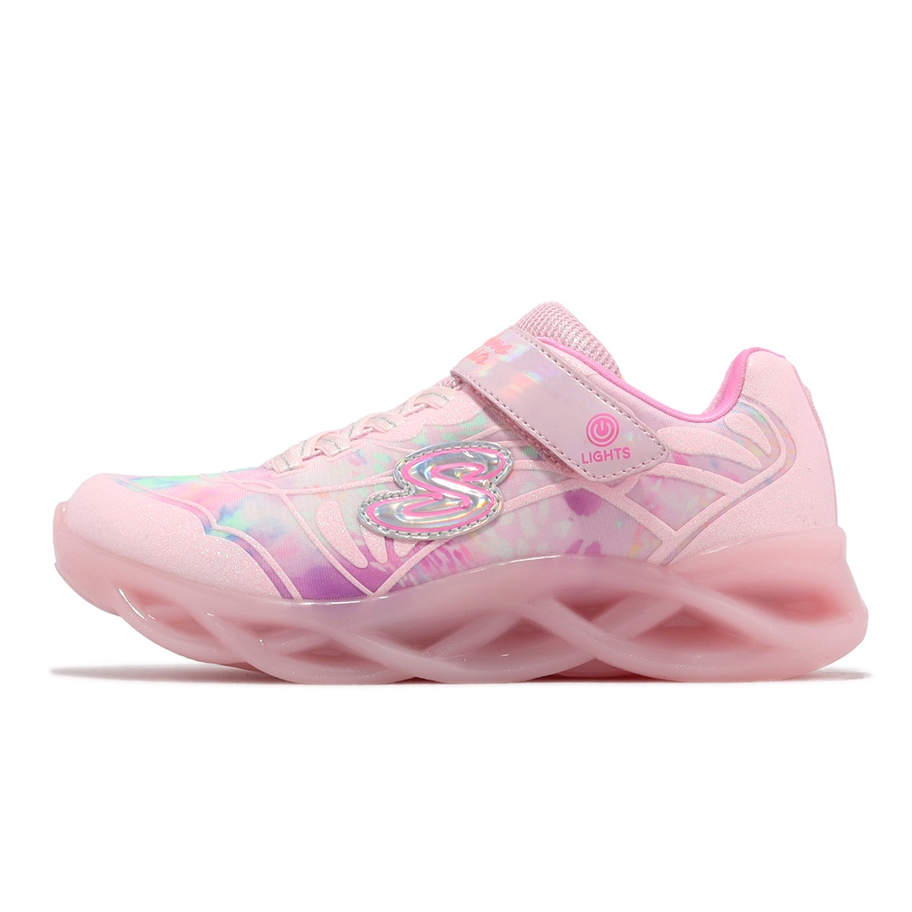 Skechers 童鞋 S Lights-Twisty Ice 粉紅 發光 燈鞋 閃亮 女孩 303710LLPMT