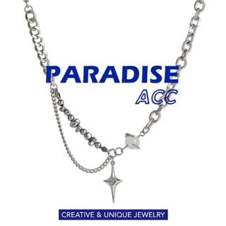 PARADISE 新款 鈦鋼 十字星芒 星眼系列 項鍊 高級感 通體鈦鋼 316L 不生鏽不過敏