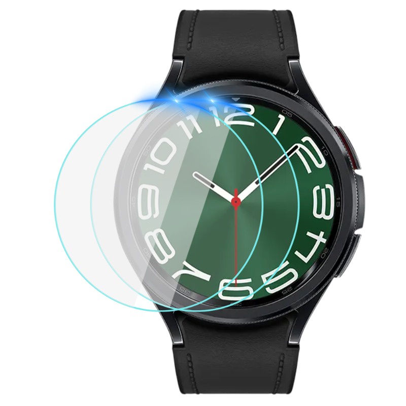 SAMSUNG 鋼化玻璃適用於三星 Galaxy Watch 6 40 毫米 44 毫米配件高清透明液壓膜屏幕保護膜手錶