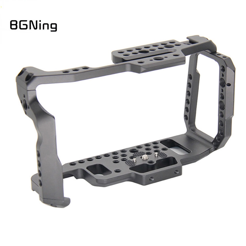 Bgning 鋁製相機籠適用於 Blackmagic BMPCC 4K 6K 設計袖珍影院相機全畫幅帶軌道冷靴安裝攝影