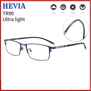 Hevia 眼鏡框男士舒適大臉超輕框柔性眼鏡框舒適眼鏡PT101
