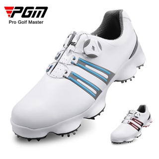 PGM 高爾夫男士球鞋 寬版鞋底 旋轉鞋帶活動釘男鞋防水透氣運動鞋 XZ102