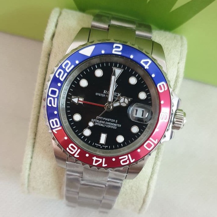 Gmt_rolx_oyster Perpertual Date - GMT Master II 男士手錶帶盒 W4TZ