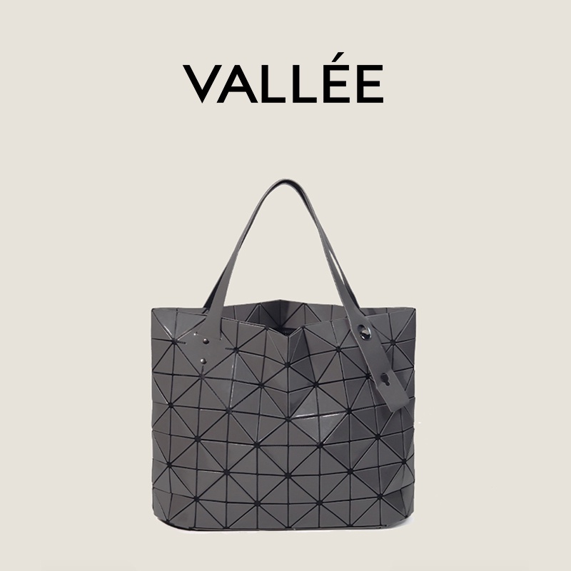 【VALLEE】✨現貨女包✨日本三宅一生同款菱格搖滾包大容量手提單肩女包托特包通勤購物袋
