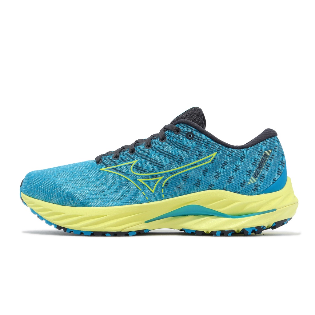 Mizuno 慢跑鞋 Wave Inspire 19 超寬楦 藍 黃 美津濃 路跑 男鞋 ACS J1GC2345-52