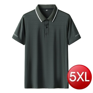 天絲涼感彈力POLO衫(綠5XL)[大買家]