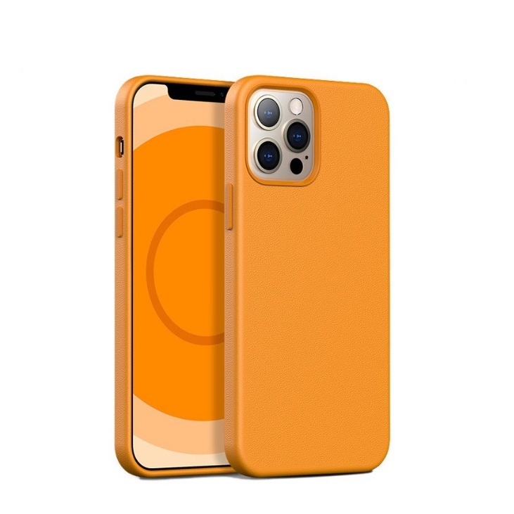 iPhone 12 MagSafe 皮革保護殼 原廠同款 真皮手機殼 適用於  i12 Pro Max mini 保護套