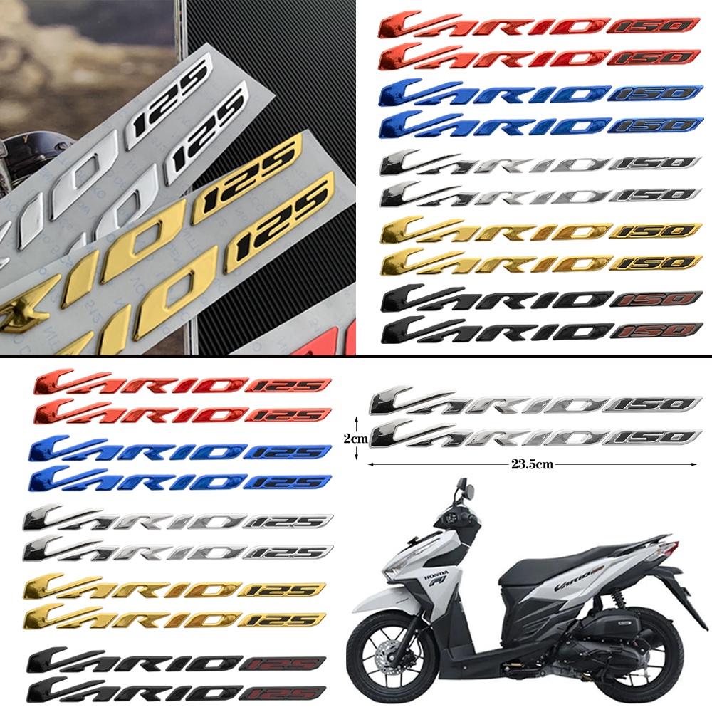 HONDA 全新 3D 本田 Vario 125 或 150 貼紙摩托車標誌車身裝飾配件貼花適用於本田