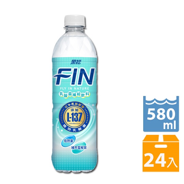 FIN乳酸菌補給飲料PET580X24瓶