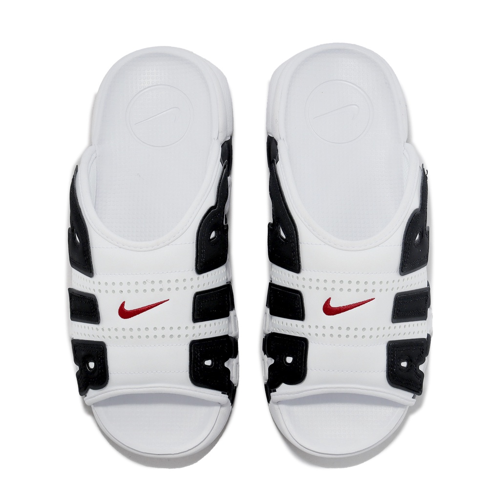 Nike 拖鞋 Air More Uptempo Slide 白 黑 大AIR 男鞋 氣墊 ACS FB7818-100