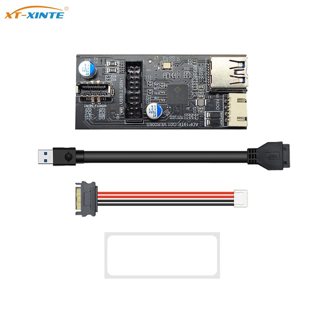Xt-xinte 19Pin 轉 Type E + 19Pin 主板 1 轉 2 分線器 USB 3.2 GEN 1 集