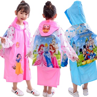兒童雨衣小學生雨衣帶書包位卡通雨披幼兒園寶寶男女孩男女童雨衣
