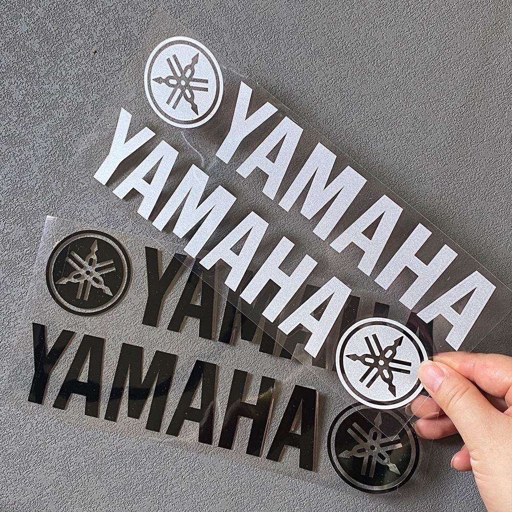 山葉 2 件套貼紙適用於雅馬哈標誌摩托車貼紙 Y15 R25 NVX Y15zr 125zr Lc135 Rr150 雅