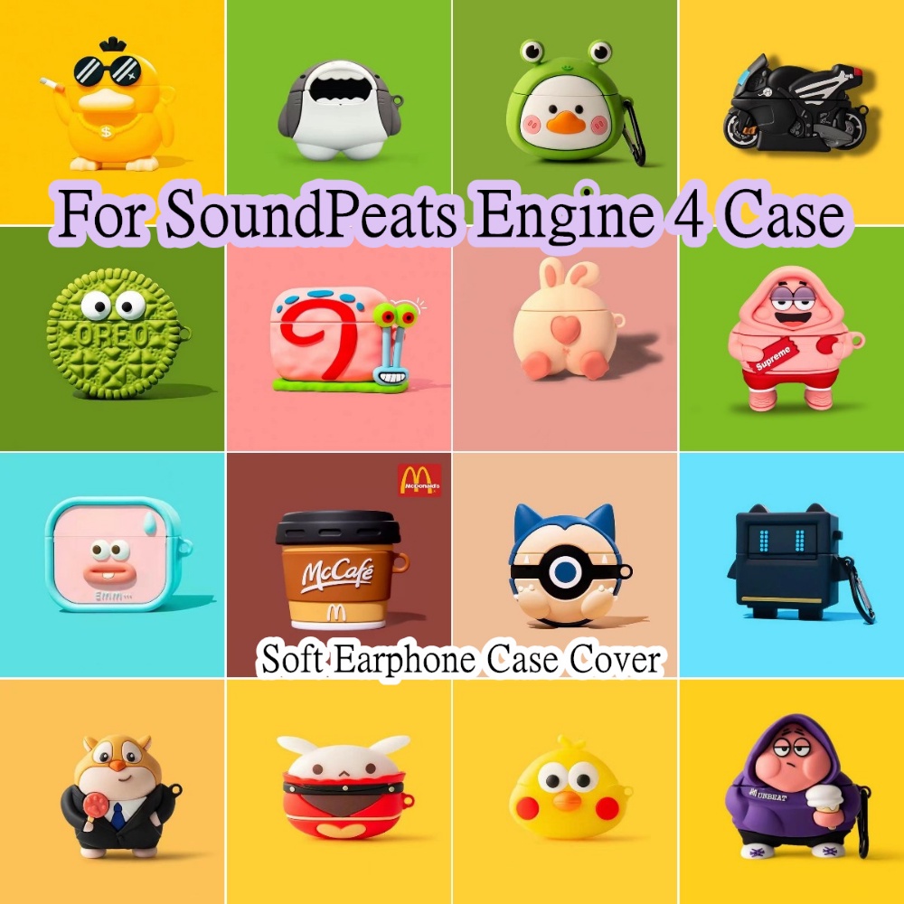 現貨! 適用於 SoundPeats Engine 4 Case 動漫卡通造型適用於 SoundPeats Engine