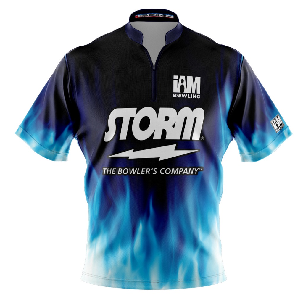 Storm DS 保齡球球衣 - 設計 2016-ST 3D 拉鍊領保齡球襯衫 DIY 名稱