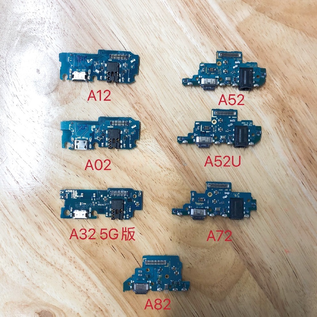 適用於三星A02 A12 A22 A32 A52 A72 尾插小板 充電小板usb充電口送話器