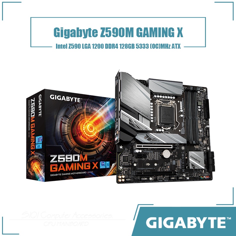 英特爾 技嘉 Z590M GAMING X 主板 LGA 1200 Intel Z590 台式機主板 DDR4 128G