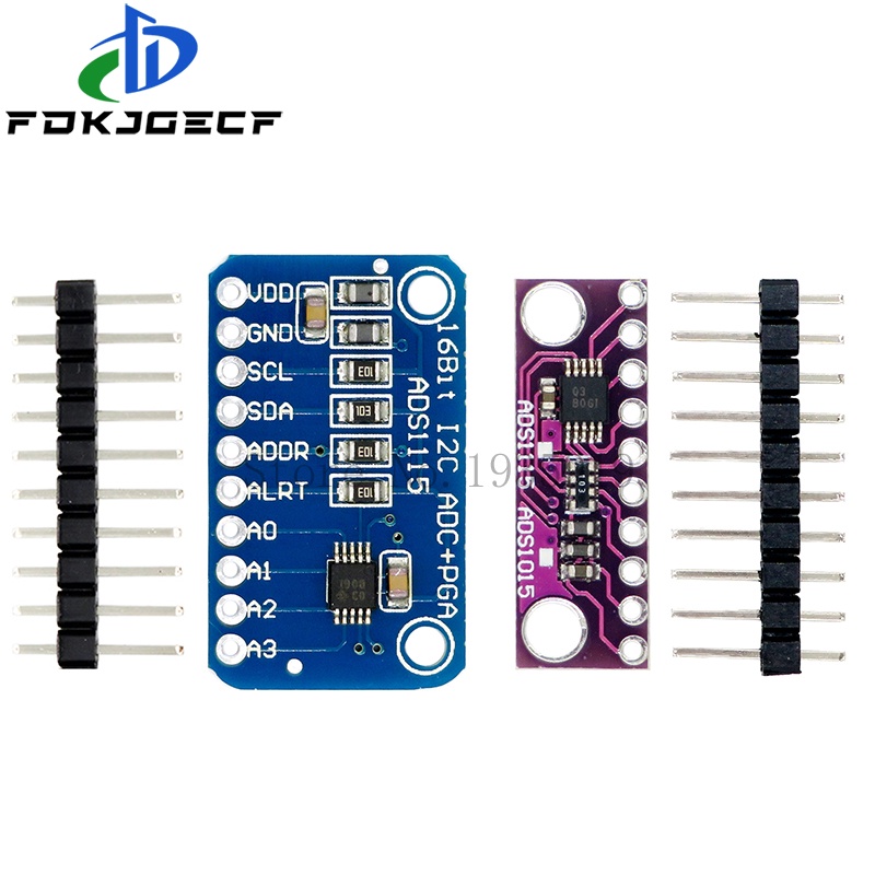 I2c ADS1115 16 位 ADC 4 通道模塊,帶可編程增益放大器 RPi 2.0V 至 5.5V