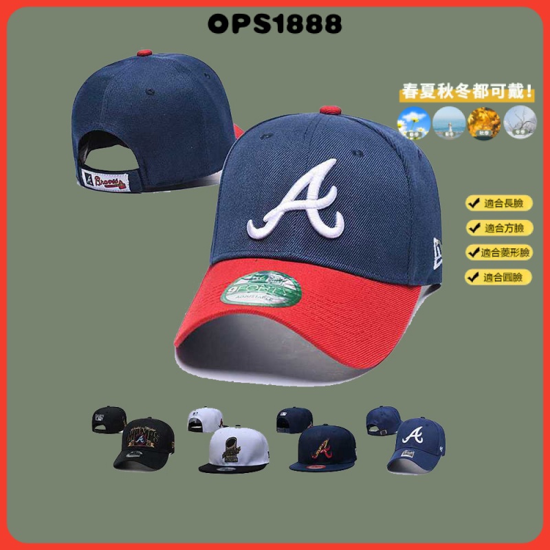 MLB 棒球帽 Atlanta Braves 亞特蘭大 勇士 運動帽 男女通用 可調整 沙灘帽 嘻哈帽 潮帽