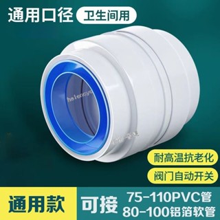 購買199發貨 衛生間止回閥110煙管道浴霸75PVC通風換氣口單向止逆閥防回排風扇