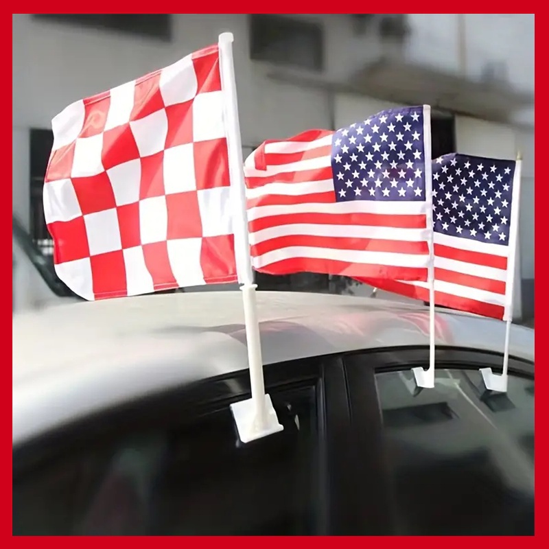車載國旗世界國旗獨立日汽車慶典美國/英國/巴西/新加坡國旗圖案