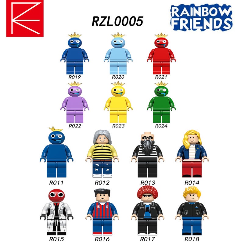 Rainbow Friend Roblox Minifigures 積木公仔玩具