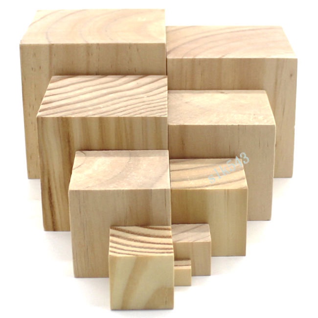 購滿199出貨 熱賣 小木塊 松木 手工小制作 實木原木頭塊 長方形墊高實木 定制