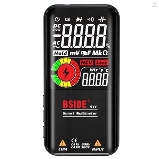 Bside S11智慧9999計數萬用表數字液晶顯示可充電通用表AC/DC電壓表歐姆表測試電阻電容頻率二極體連續性NCV