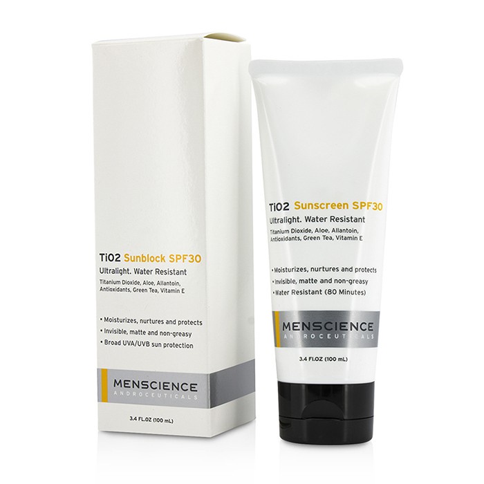 真男士 MENSCIENCE - TiO2 防水防曬霜SPF30 TiO2 Sun Block SPF 30 Water