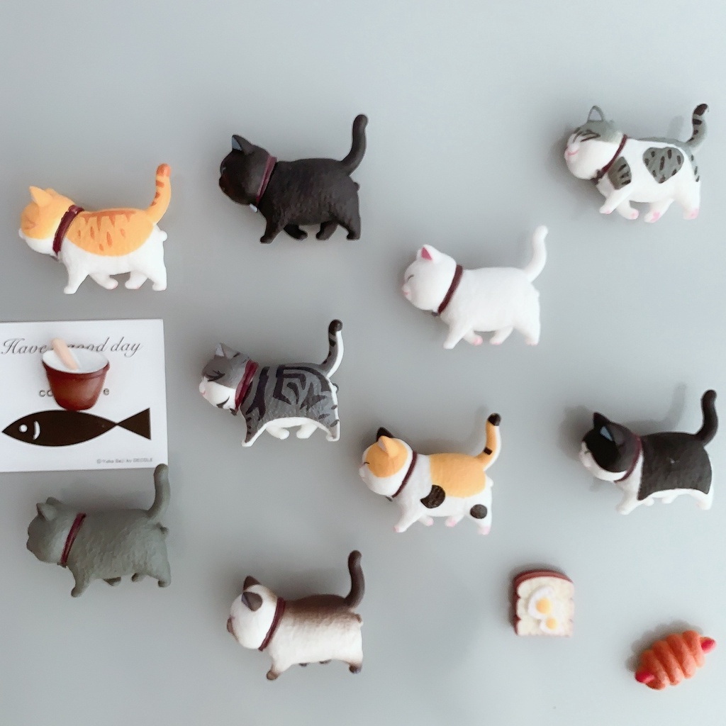 貓咪擺件公仔創意桌面裝飾卡通鈴鐺貓玩偶網紅貓房間裝飾品