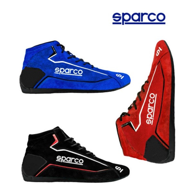 F1賽車鞋SPARCO真皮男女士高幫開車摩托騎行卡丁車汽車休閒運動鞋靴子時尚靴