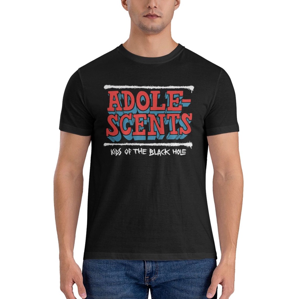 高品質 Adole-Scents 黑洞兒童純棉 T 恤男