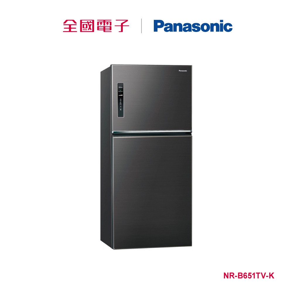 Panasonic 650L雙門變頻鋼板冰箱  NR-B651TV-K 【全國電子】