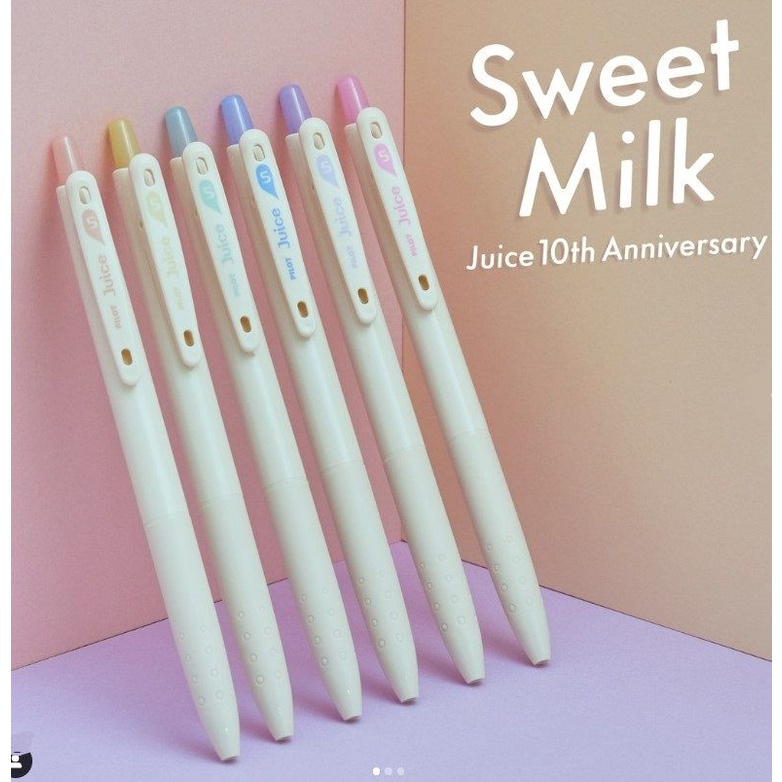 PILOT Juice 果汁筆/ 10周年限定二彈/ 0.5/ 牛奶6色組 eslite誠品