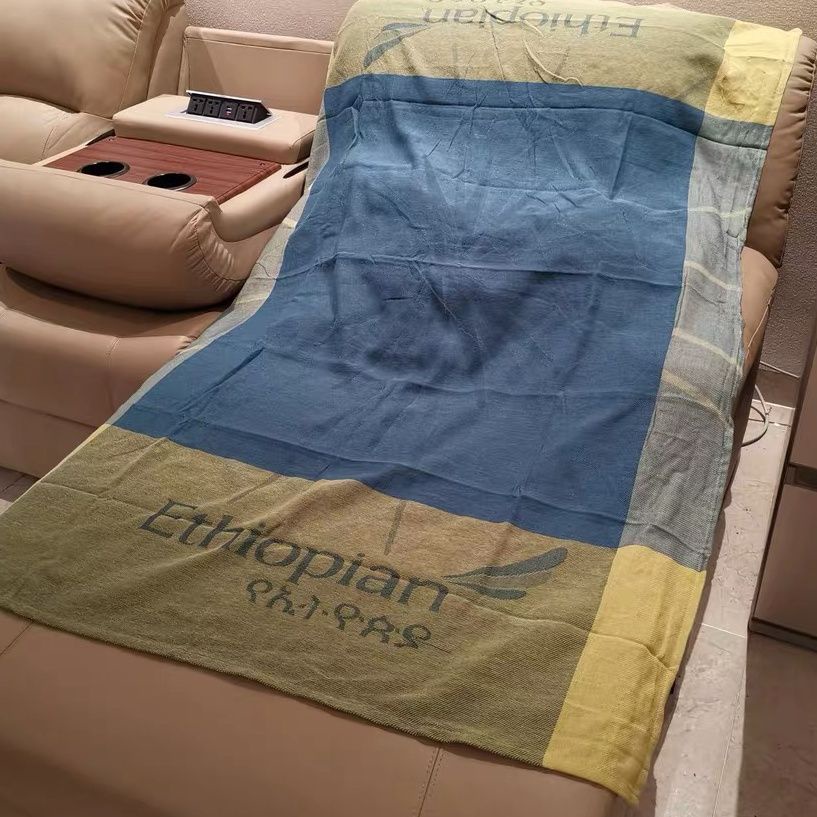全新埃塞俄比亞航空毛毯防阻燃毛毯車毯午休毯單人毯空調毯四季毯