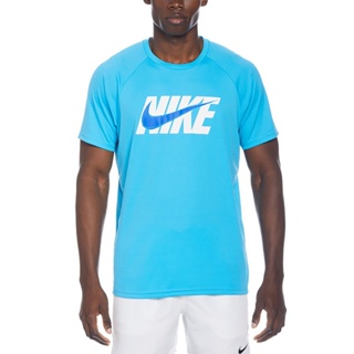 Nike Sketch 男 短袖 上衣 T恤 防曬衣 抗UV 運動 訓練 休閒 舒適 水藍 [NESSD687-480]