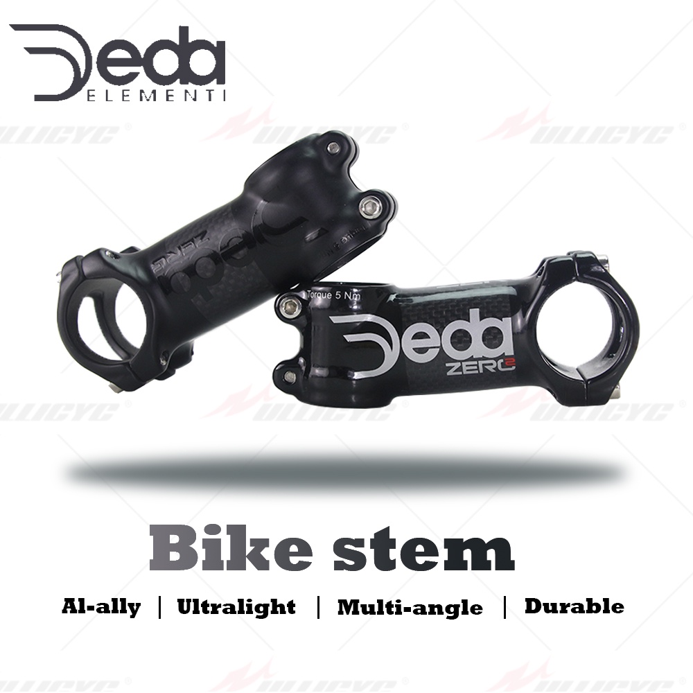 Deda Zero 2 亮白色/啞光黑色合金+碳纖維公路/MTB 自行車把立 6/17 度自行車車把零件