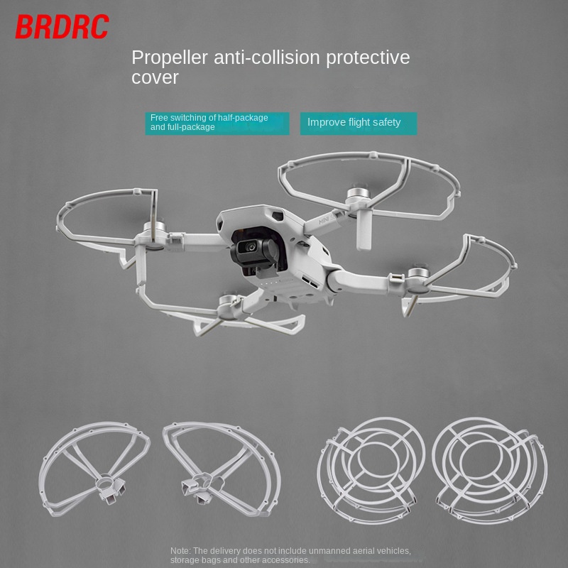 BRDRC適用於 DJI MINI 2槳葉保護罩 MINI SE螺旋槳保護圈 防撞圈