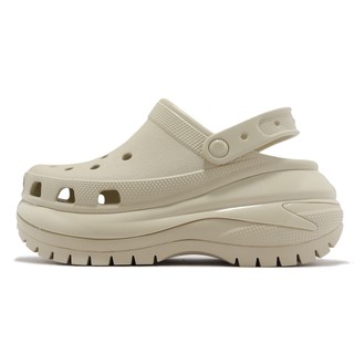 卡駱馳 Crocs Classic Mega Crush Clog 奶茶 超厚底增高 男女鞋 ACS 2079882Y2