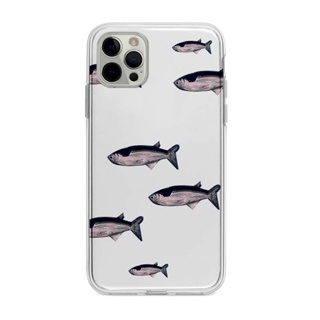 簡約個性鹹魚適用iphone15promax手機殼蘋果14/12mini小米13華為vivoS15/7plus/8透明x