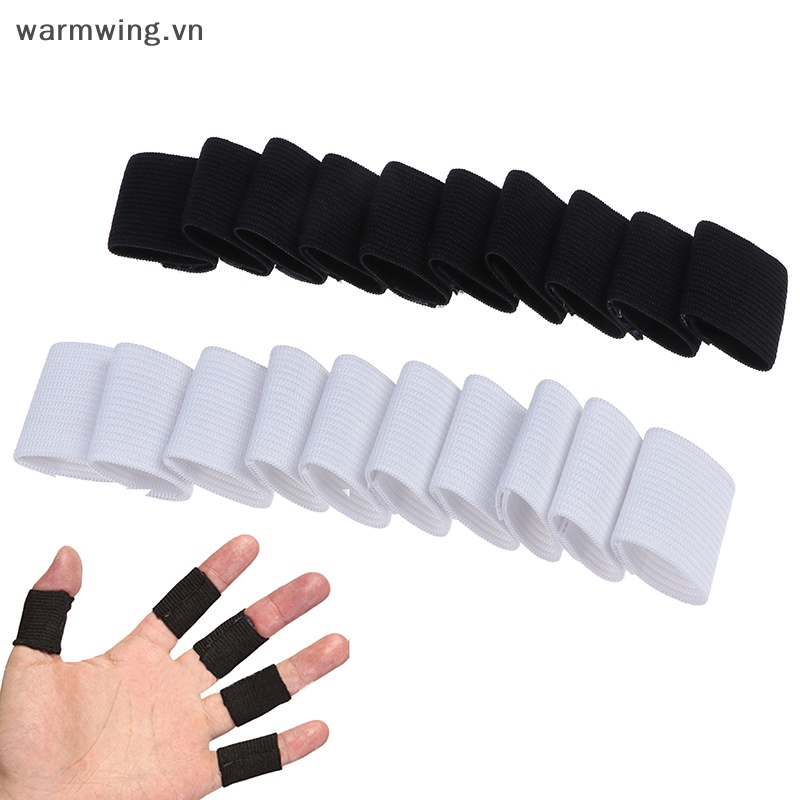 Warmwing 10PCS 手指套運動籃球支撐包裹彈性保護器支撐護具
 Vn
