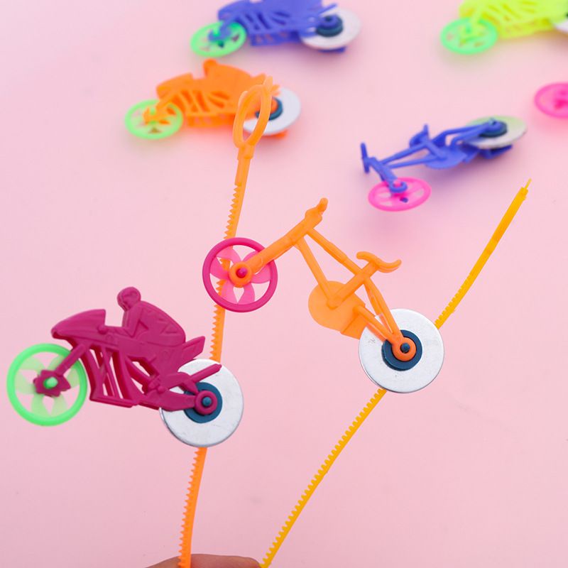 現貨 手拉機車 拉尺腳踏車 小玩具 可裝扭蛋蛋殼 拉尺機車 機車玩具 男孩玩具 小孩玩具