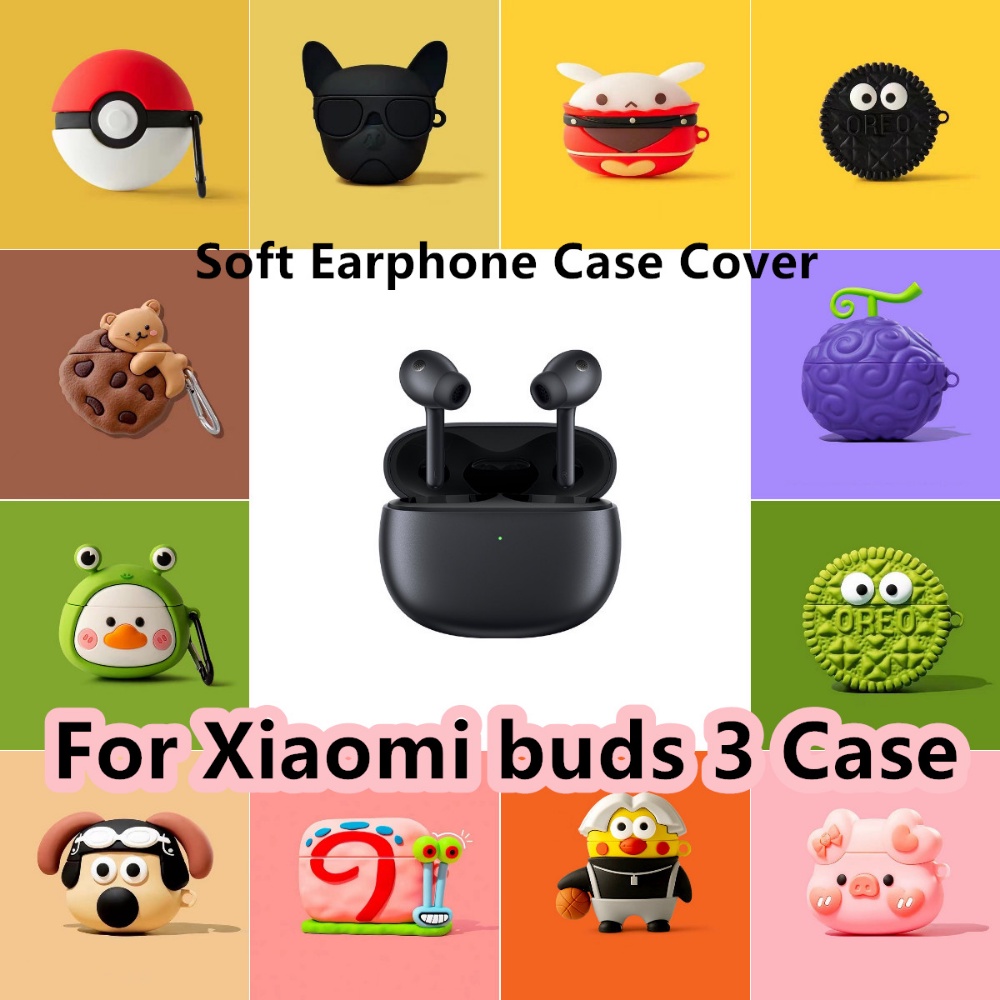 XIAOMI 適用於小米 buds 3 外殼卡通創新圖案適用於小米 buds 3 外殼軟耳機外殼保護套