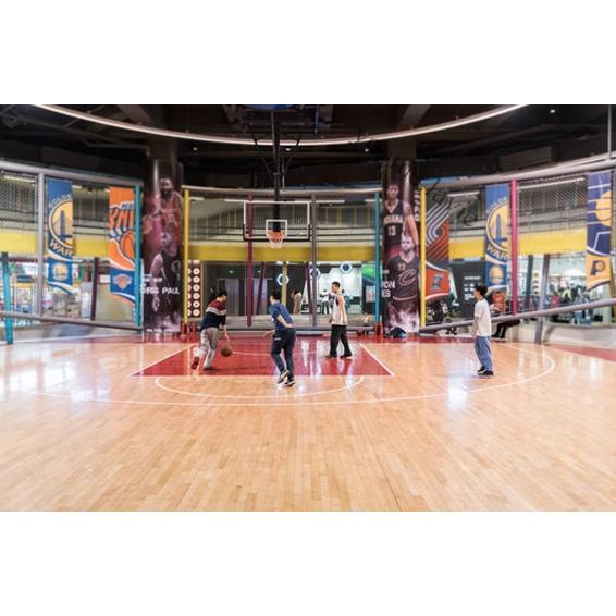【采美生活】免運 籃球館運動木地板室內籃球場木地板體育館籃球木地板實木運動地板