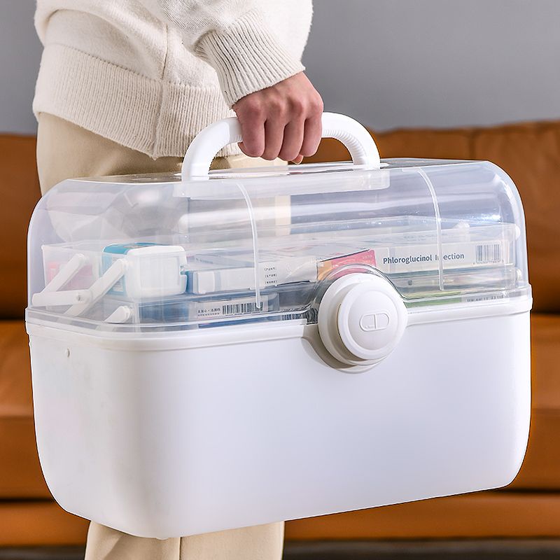 透明醫藥箱 醫用收納盒 大容量傢庭裝藥品小藥箱 傢用多功能整理箱 旅行藥盒