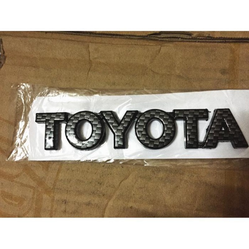 CAMRY 豐田 Toyota TOYOTA英文字母Logo尾箱Logo車標凱美瑞車身貼純碳纖維