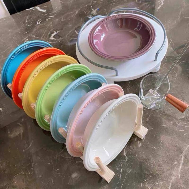 法國很酷的15cm彩虹漸變餐具餐前盤陶瓷盤子耐高溫高檔菜盤家用
